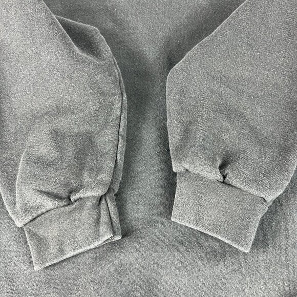 VTG 90s NIKE Sweatshirt Extra Extra Large Black Faded Embroidered Crewneck USA - Picture 4 of 14